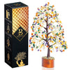Bezavo Mix Chakra Crystal Tree M seal & Golden Wire