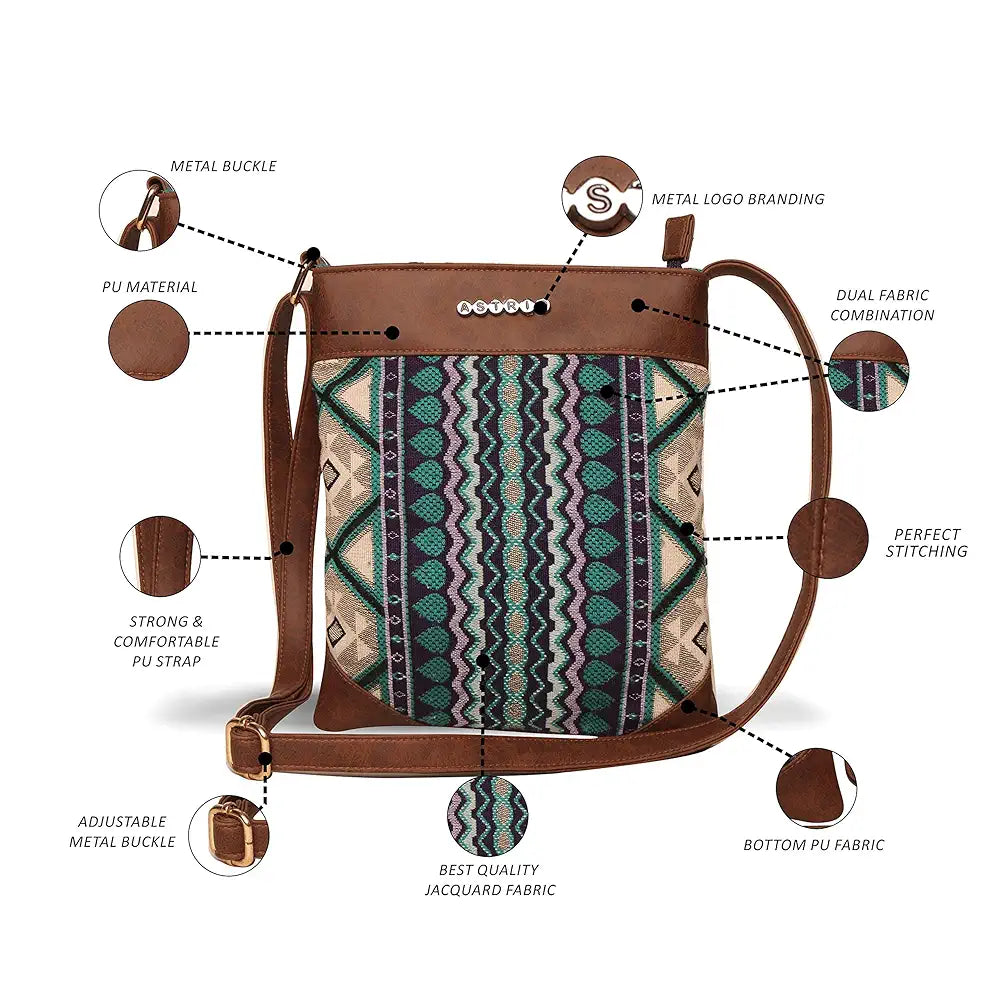 ASTRID Sling Bag With Adjustable Strap 