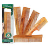 Omidazzle Kacchi Neem Wooden Combs Detangling, Frizz Control & Shine, Suited for All Hair Types | Combo | Pack of 5