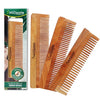 Omidazzle Kacchi Neem Wooden Combs | Detangling, Frizz Control & Shine, Suited for All Hair Types | Combo | Pack of 3