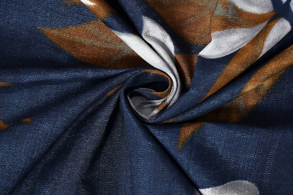 BSB HOME Premium Double Bedsheet with 2 Pillow Covers - 160 TC Supersoft Microfiber - Breathable & Wrinkle Free - 3 Pcs Set | Blue & Brown