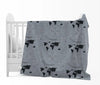 Divine Casa 120 GSM Microfiber Single Kids Dohar  Soft & Lightweight Throw Blanket Geographic Pattern Colour Stonewash Grey