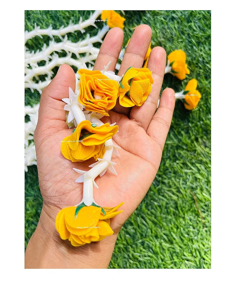 SPHINX Artificial rajnigandha Buds Rose Strings for Home Function Festive Decor Wedding haldi Ceremony Pooja Housewarming Decorations Approx 2.5 ft Height - 