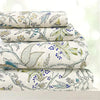 Sajavat Home 100% Pure Cotton King Size Floral Bedsheet Set with 2 Pillow Covers Colour Beige Anokhi