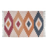 Homadorn Chindi Handmade Printed Modern Dhurrie/Rugs/Carpet Colour Multi3