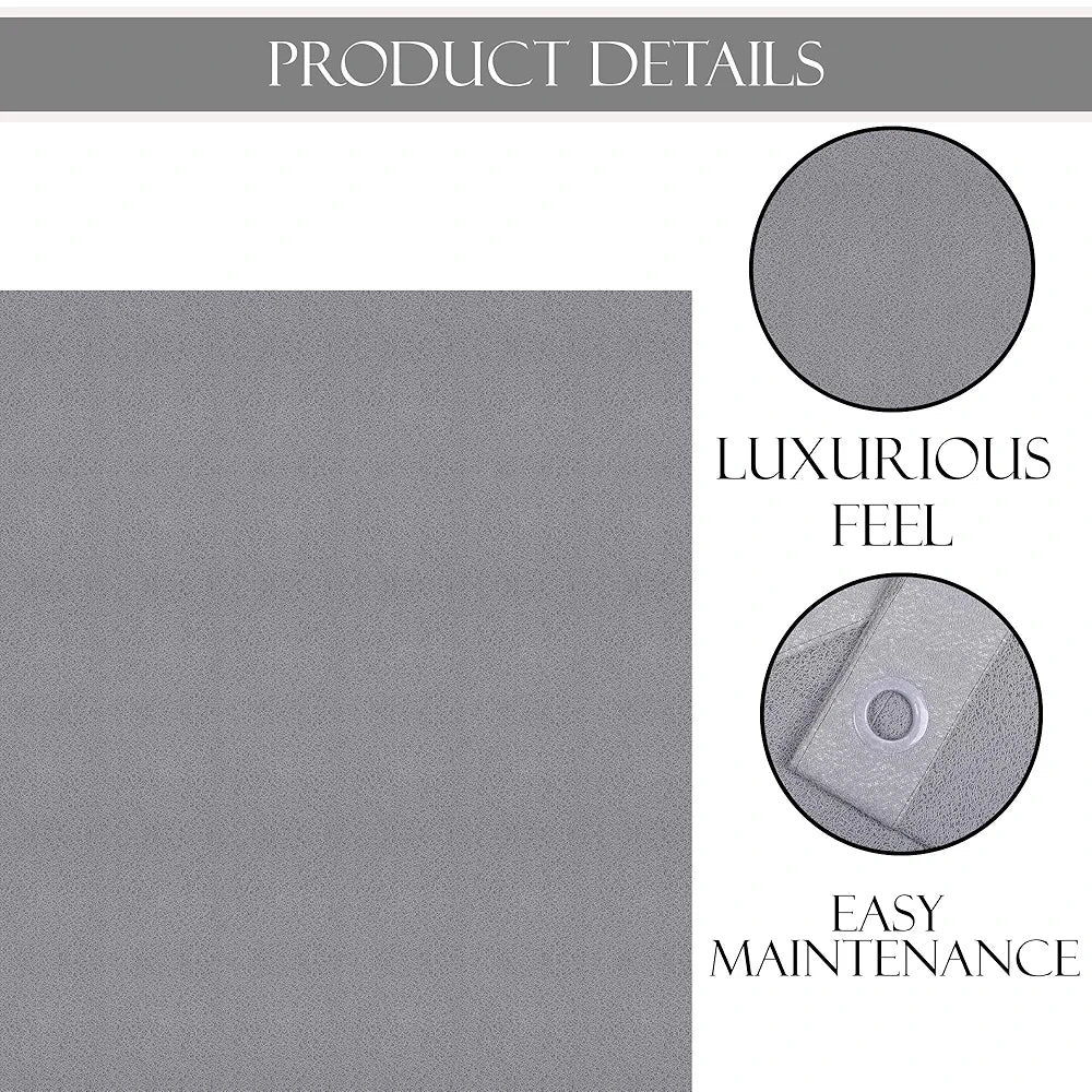 Kuber Industries 7 Feet Stylish Curtains for Living Room & Bedroom | Light Control & Pests Preventive Door Parde for Pooja Room & Home Decor | Web Net - Grey