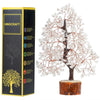 HindCraft Clear Quartz Crystal Tree Copper Wire 10-12 inch