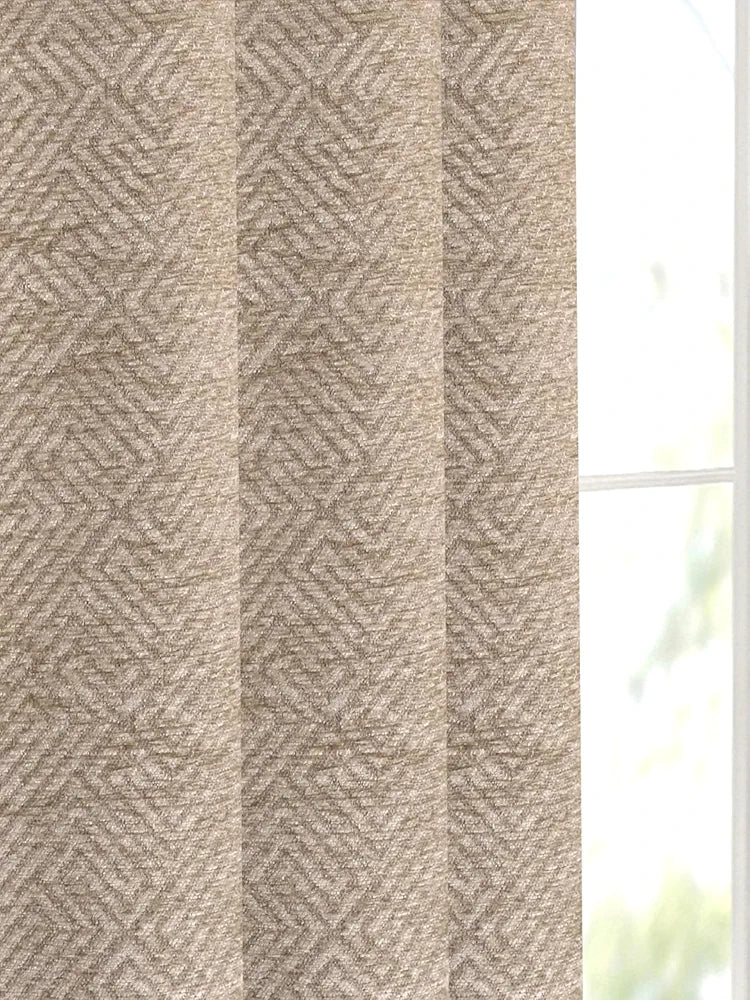 Saral Home Pacman Saral Home Chenille Blackout Window Curtains 1pc, Beige, 4x5 Ft