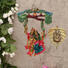 Chhariya Crafts Metal Radha Krishna Tree Jhula and Ganesha Wall Hanging Art Decorative Showpiece