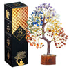 Bezavo Seven Chakra Crystal Tree – Feng Shui Showpiece Golden Wire