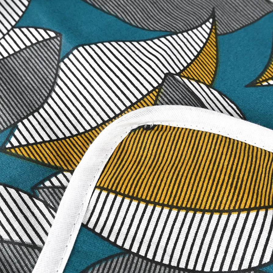 Divine Casa Floret 100% Cotton Single Kids Dohar | 120 GSM | Soft & Lightweight Throw Blanket | Cozy & Breathable Bedding | All-Season Comfort | 140 x 100 CM, Woody Petals