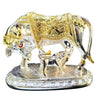 Gold Art India Om Kamdhenu Cow with Calf for Gold & Silver Plated - 4 inch