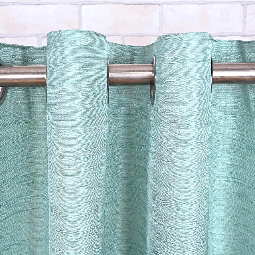 Divine Casa 7 Feet Elegant Blackout Door Curtain | Premium Opaque Polyester Single Panel | Thermal Insulated, Noise Reducing & Room Darkening for Living Room & Office