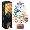 Bezavo Seven Chakra Crystal Tree Silver Wire