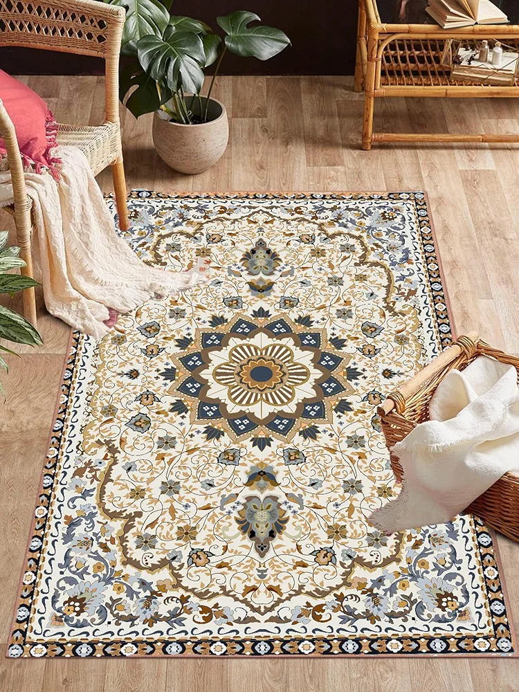 ishro home 3 x 5 Feet 3D Jet Multi Printed Carpet Rug Runner and Carpets for Bedroom/Living Area/Home with Anti Slip Backing 