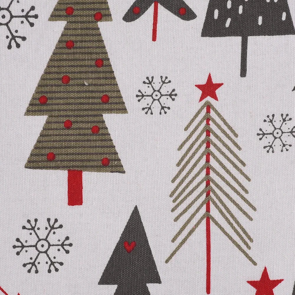 SASHAA WORLD Christmas Trees Cushion Cover | Pillow Cover for Living Room, Sofa, Chair & Christmas | Multi Pillow Cover | 150 g, 45X45 cm