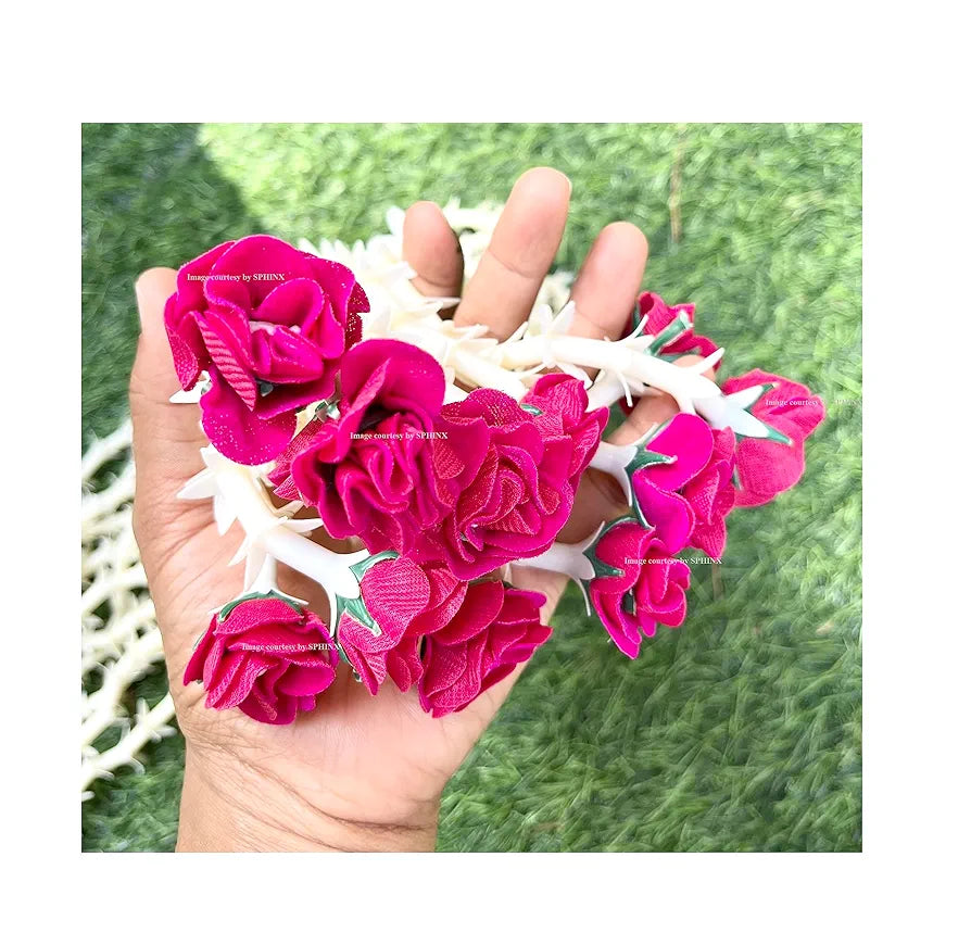 SPHINX Artificial rajnigandha Buds Rose Strings for Home Function Festive Decor Wedding haldi Ceremony Pooja Housewarming Decorations Approx 2.5 ft Height - 