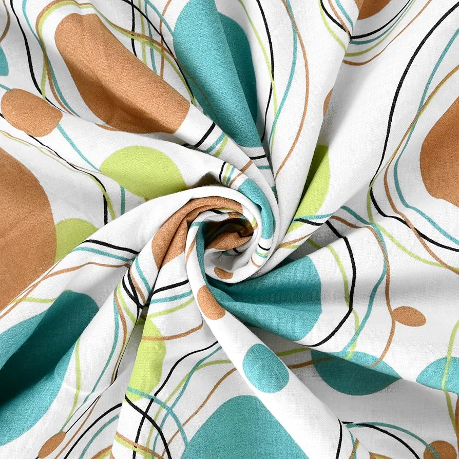 Divine Casa 120 GSM Polka Dots White Blanket for New Born Baby|Baby Dohar 0-4 Years Cotton - 135 x 100 CM