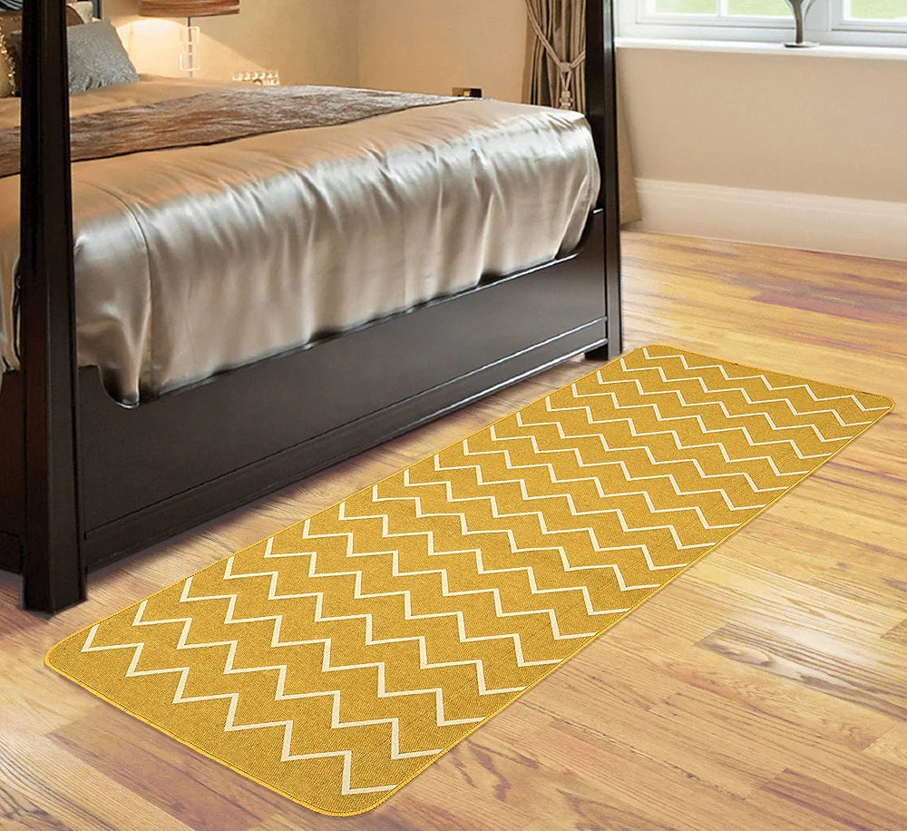 Saral Home Fleur Designer Soft Cotton Durable & Washable Multipurpose Runner for Home/Kitchen/Living Area/Lobby/Office with Anti Skid Backing 