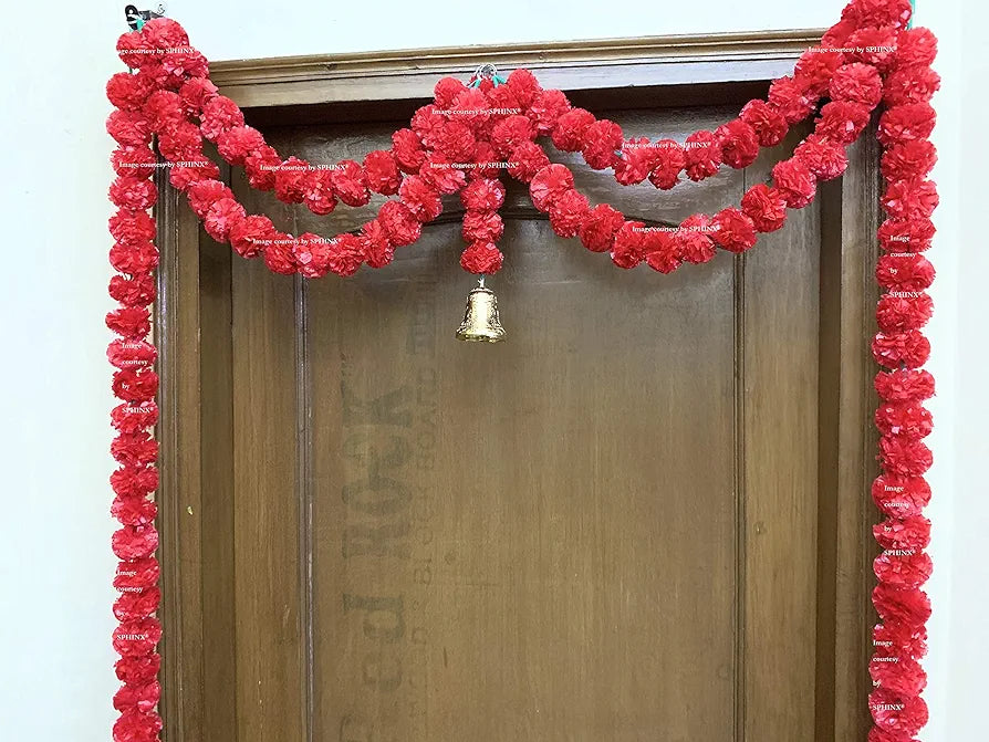 SPHINX Artificial Marigold Fluffy Flowers Garlands Door Toran/Door Hangings 