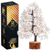 Bezavo Clear Quartz Crystal Healing Tree Copper Wire