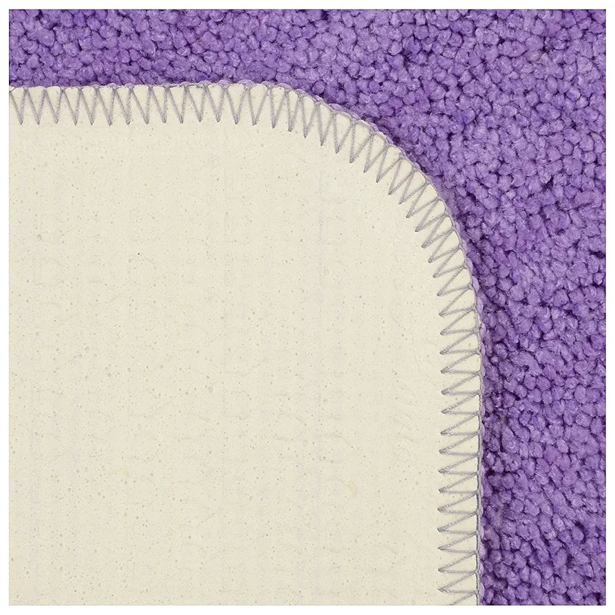 SARAL HOME EASY LIVING Saral Home Microfiber Anti-Skid Rectangular Bath Mat Pack Of 2 