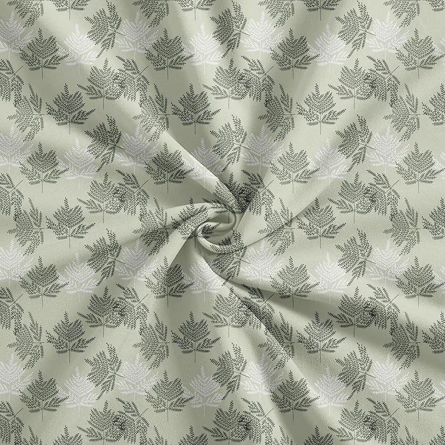 Trance Home Linen Pure 100% Cotton 144TC Printed Single Fitted Bedsheet with 1 Pillow Cover 