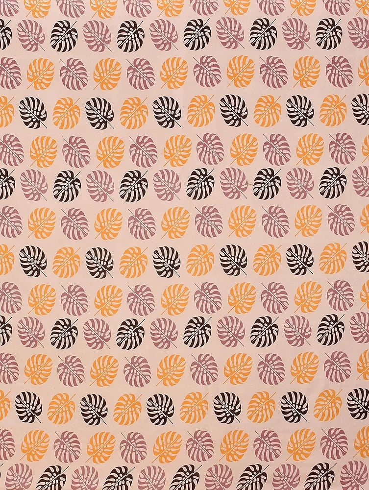 Homefab India 180 TC Microfiber Single BedSheet with 1 Pillow Cover - Orange