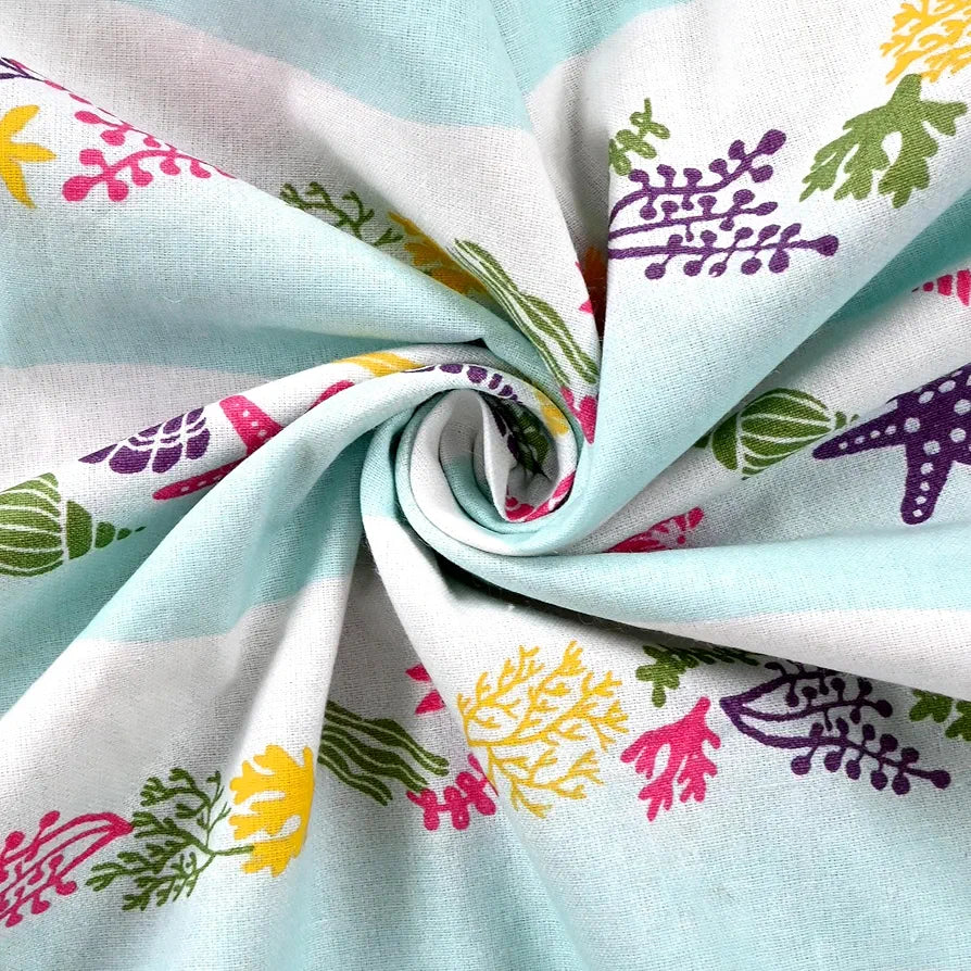 Divine Casa Pure Cotton Printed Single Dohar for Newborn Baby | 120 GSM | Soft & Lightweight Throw Blanket | Cozy & Breathable Bedding | All-Season Comfort | 0-4 Years | 135 x 100 CM, Cosmic Sky