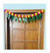 Artificial Marigold &Mango Leaves Simple Door-Window Toran Yellow and Dark Pink (Rani)