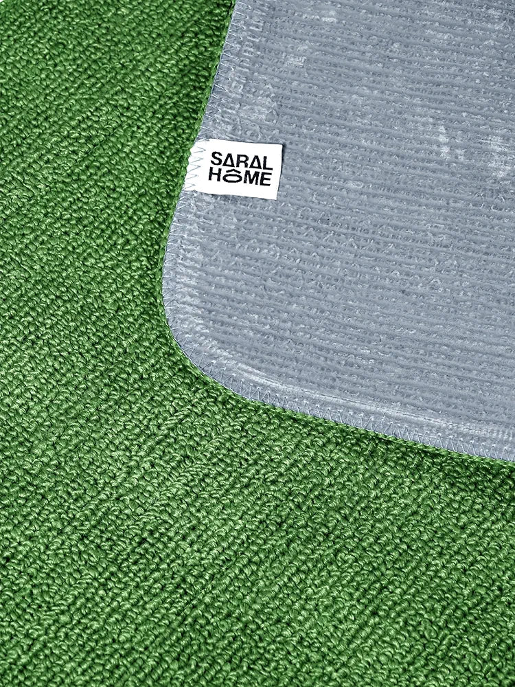 Saral Home Rectangular Solid Soft PP Yarn Durable & Washable Multipurpose Runner for Home/Kitchen/Living Area/Office Entrance with Anti Skid Backing | Quick-Drying Mats 