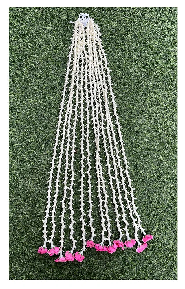 SPHINX Artificial rajnigandha Buds Rose Strings for Home Function Festive Decor Wedding haldi Ceremony Pooja Housewarming Decorations Approx 2.5 ft Height - 