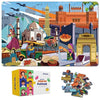 The Puzzl Co - Delhi Jigsaw Puzzle for Kids 6 Years & Up 100-Piece City Puzzle with Frame Compact