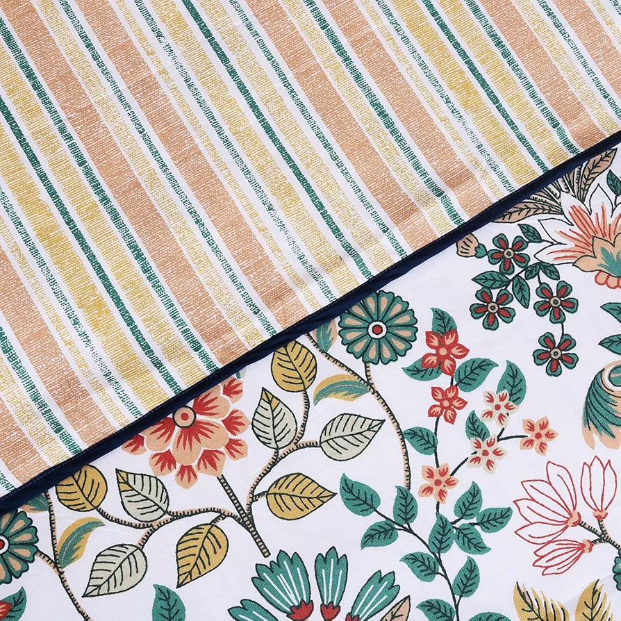 Cloth Fusion Reversible Dohar Double Bed, Soft Cotton Blend AC Blanket for Summer 