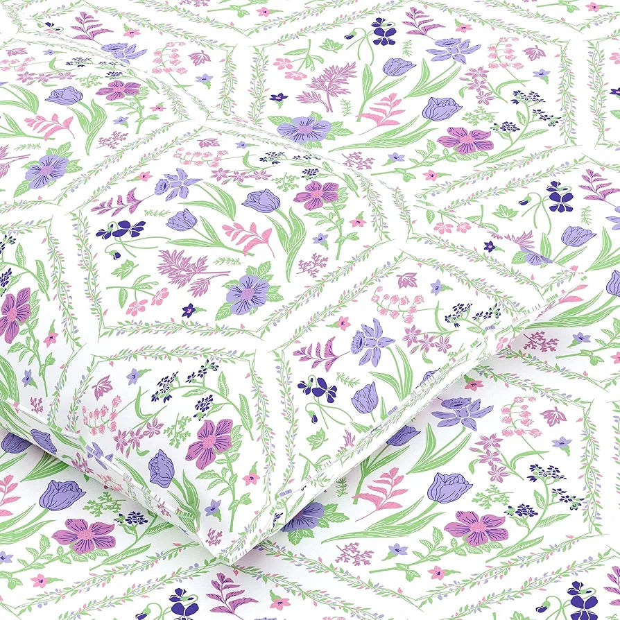 Dreamscape 100% Cotton Single Bedsheet with 1 Pillow Cover - 