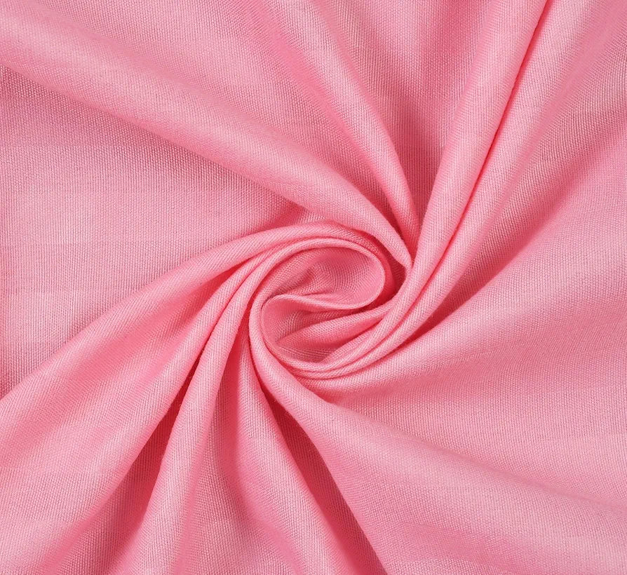 Homefab India 160 TC Stripe Glace Cotton Single BedSheet with 1 Pillow Cover - Baby Pink