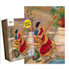 91knots Raja Ravi Varma's - Woman Playing Sitar Wooden Jigsaw Puzzle (140 Pieces) for Adults and Kids Indian Artwork Puzzle