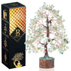 Bezavo Green Jade Crystal Tree Feng Shui Tree Copper Wire