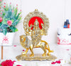 Prince Home Decor & Gifts Metal Durga Maa Statue Gold 1 Piece