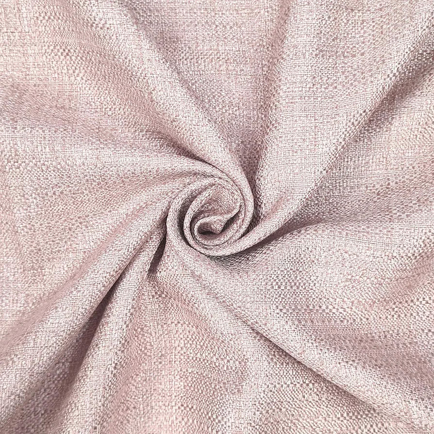 Divine Casa Textured Window Curtain 5 Feet – Cameo Rose, Soft Polyester Panel with Eyelets for Home Decor – 1 Piece