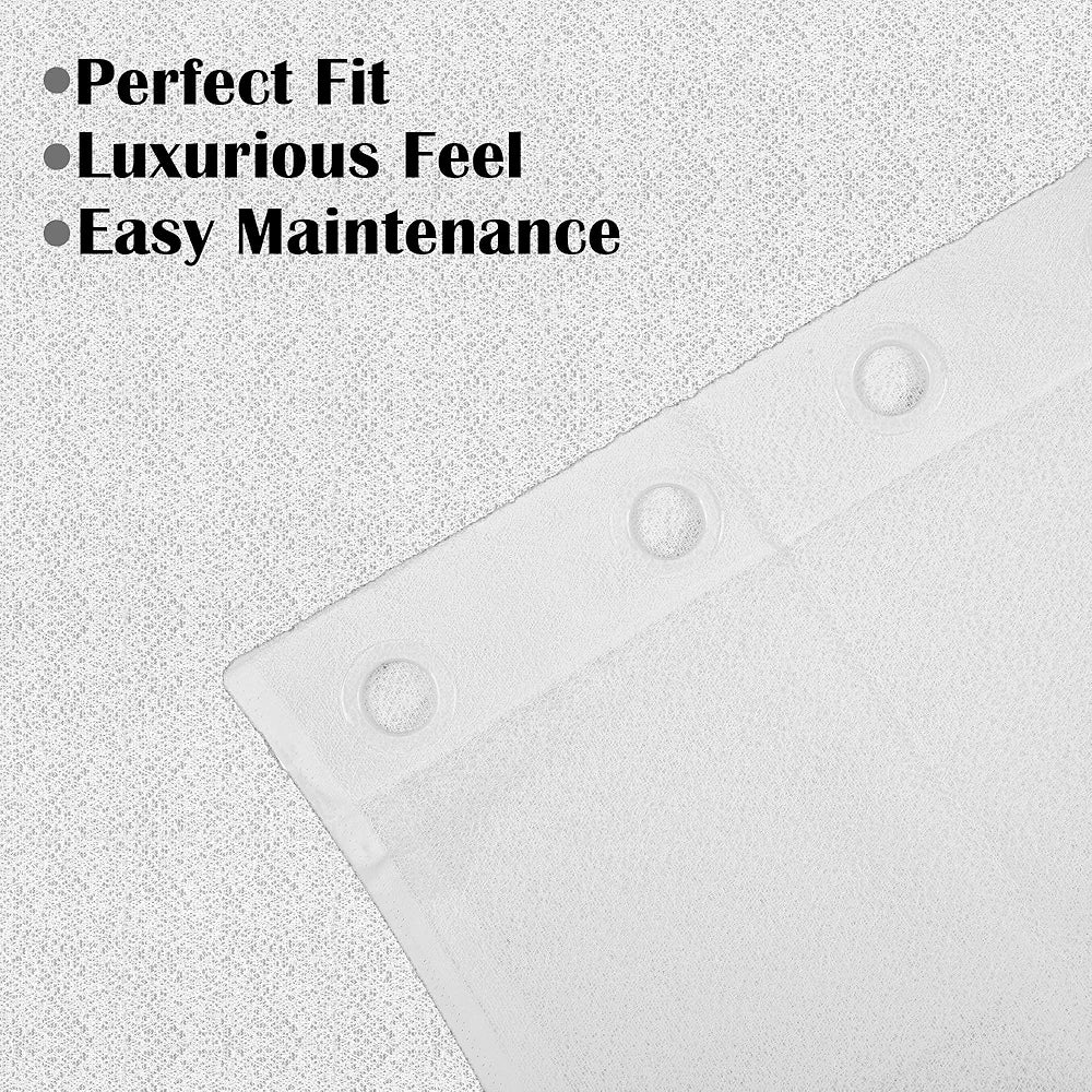 Kuber Industries 7 Feet Stylish Curtains for Living Room & Bedroom | Light Control & Pests Preventive Door Parde for Pooja Room & Home Decor | Web Net - White