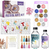 Craftinger Resin Art Pro Alphabet Keychain Making Kit With 200gm Epoxy Resin & Mould | Tassels Glitter Pigments and More