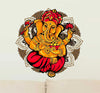 Decals Design Lord Ganesha Motif Colourful Wall Sticker Multicolour