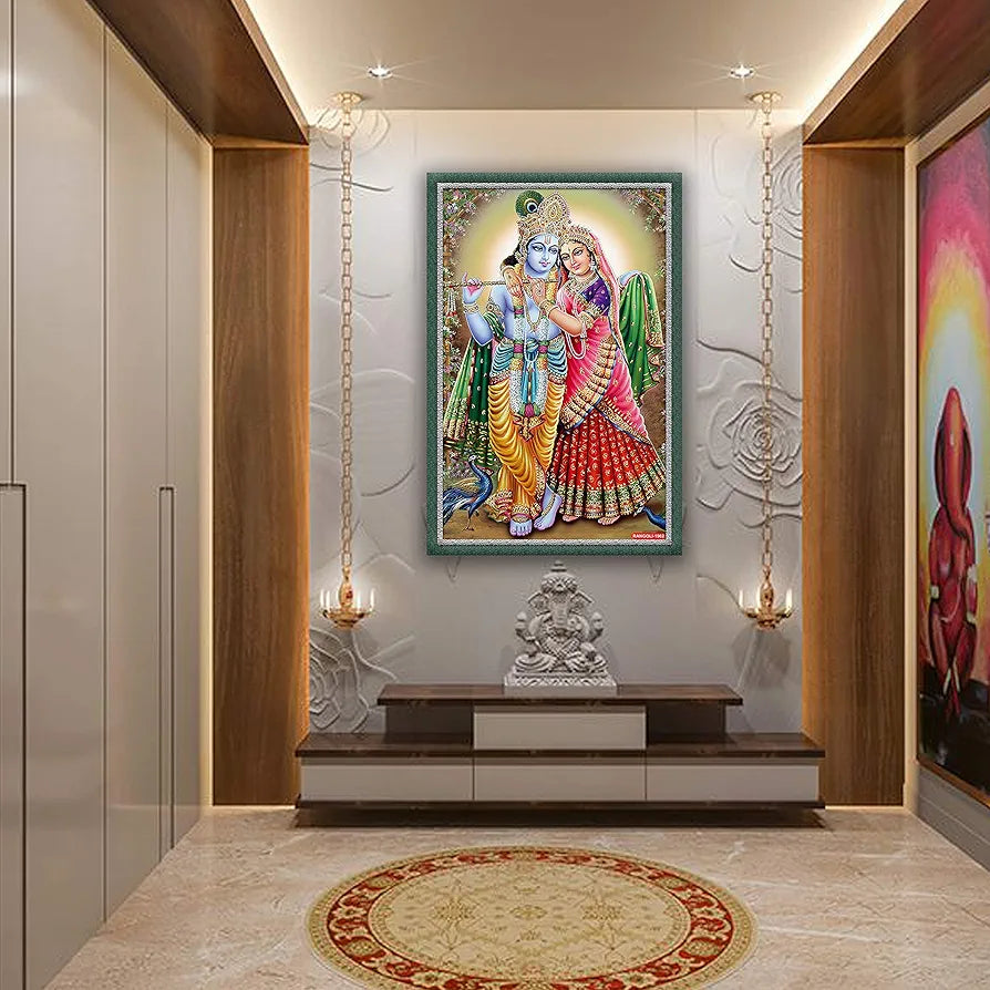 Rangoli MDF Wall Stick Decorative Panel 12x18 Wall Art for Home, Living Room, Bedroom, Office & Decoration. P-1, Design-14