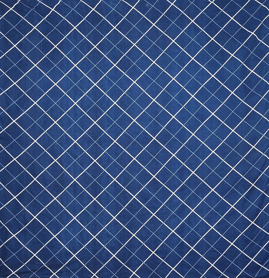 Homefab India 140 TC Microfiber Double Bedsheet with 2 Pillow Covers -Royal Blue 