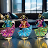 Kraftskala Set of 3 Metal Figurine Dancers Home Decor Item for Living Room