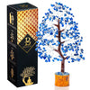 Bezavo Lapis Lazuli Crystal Feng Shui Tree Silver Wire