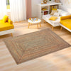 Kuber Industries 5x7 Feet Natural Look Jute Rug & Carpet for Home & Bedroom Light Brown