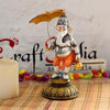 Ecraftindia Polyresin Lord Ganesha Idol | Cream and Gold