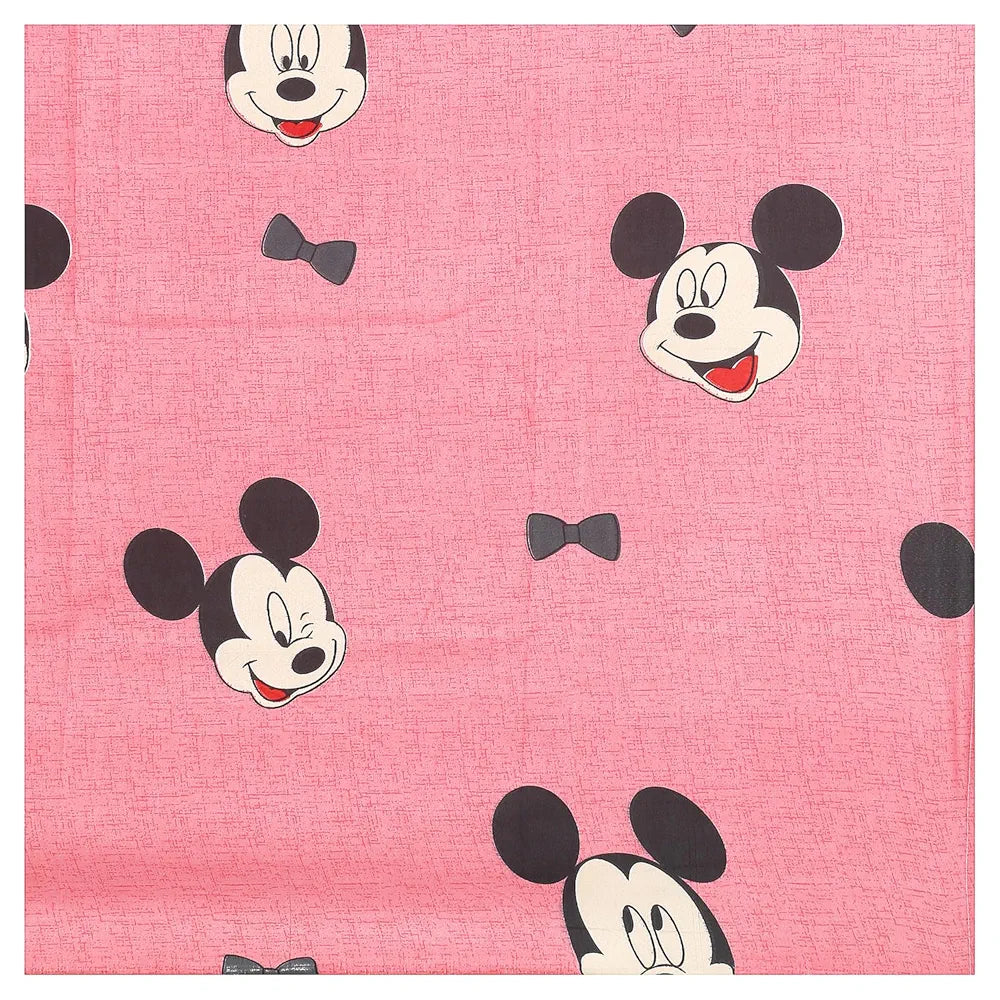 Kuber Industries Cotton Single Bedsheet with 1 Pillow Cover | Wrinkle Free Single Bedsheet for Kids Room & Bedroom | Pink